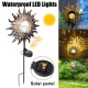 Solar Powered LED Stake Lawn Light Sunflower Waterproof Patio Outdoor Garden Path Lamp