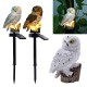 Solar Powered Owl LED Lawn Lamp Garden Decor Waterproof Landscape Light