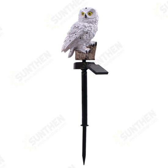 Solar Powered Owl LED Lawn Lamp Garden Decor Waterproof Landscape Light