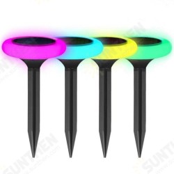 Solar Powered Plastic Round Colorful LED Lawn Light Waterproof Outdoor Garden Landscape Yard Path Lamp Solar Powered Plastic Round Colorful LED Lawn Light Waterproof Outdoor Garden Landscape Yard Path Lamp
