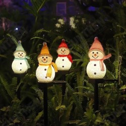 Solar Snowman Garden Light LED Landscape Decorations Lawn Lamp Christmas Series Cartoon Snowman Outdoor Insert The Ground Lamp Solar Snowman Garden Light LED Landscape Decorations Lawn Lamp Christmas Series Cartoon Snowman Outdoor Insert The Ground Lamp