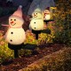 Solar Snowman Garden Light LED Landscape Decorations Lawn Lamp Christmas Series Cartoon Snowman Outdoor Insert The Ground Lamp