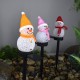 Solar Snowman Garden Light LED Landscape Decorations Lawn Lamp Christmas Series Cartoon Snowman Outdoor Insert The Ground Lamp