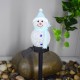 Solar Snowman Garden Light LED Landscape Decorations Lawn Lamp Christmas Series Cartoon Snowman Outdoor Insert The Ground Lamp