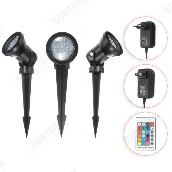 Solar Spotlights Outdoor 3 Light Waterproof Color Changing for Garden Landscape Spotlights Dark Sensing On/Off Solar Up with 22 Keys Remote Control