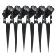 Warm White 2/4/6 PCS 12V LED Lawn Lights Spotlight Landscape Light Waterproof Outdoor Garden Pathway Yard