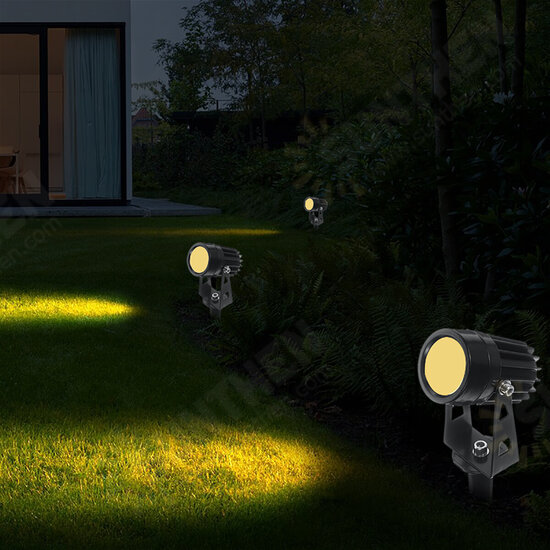 Warm White 2/4/6 PCS 12V LED Lawn Lights Spotlight Landscape Light Waterproof Outdoor Garden Pathway Yard