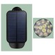 Waterproof LED Solar Lawn Light Colorful/Warm White+White Outdoor Wall Ground Garden Pathway Security Lamp