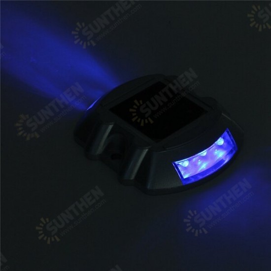 Waterproof Solar Powered 6 LED Outdoor Garden Ground Path Road Step Light