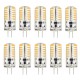 10PCS DC12V 3W G4 3014 48SMD LED Light Bulb Bi-Pin Base Capsule Corn Lamp 3000K-6000K Ultra Bright Lamp Bulbs