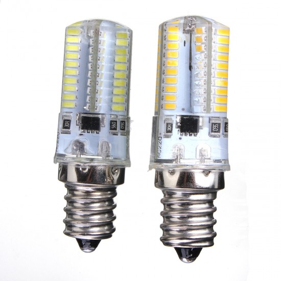 110-120V 3W 80LED 3014 SMD E12 LED Dimmable Silicone Crystal Bulb