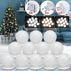 12x USB Hollywood LED Vanity Mirror Makeup Dressing Table Dimmable Light Bulbs 12x USB Hollywood LED Vanity Mirror Makeup Dressing Table Dimmable Light Bulbs