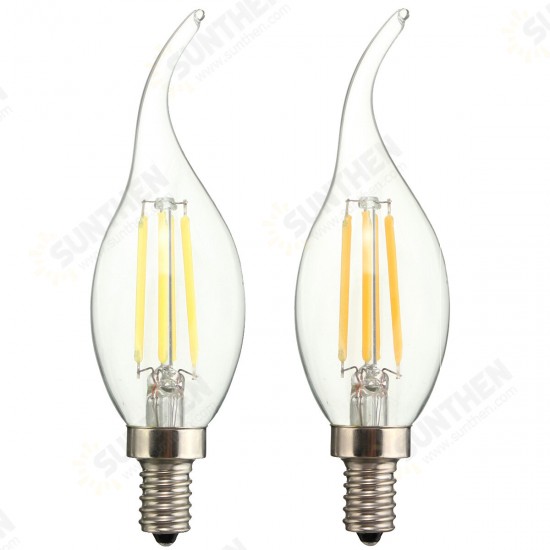 4W E12 LED Dimmable Filamen Light Bulb Incandescent Bulb Equivalent