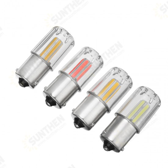 6 COB Filament 1156 BAU15S PY21W Backup Reverse Light Turn Signal Brake DRL Bulb