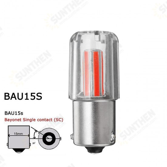 6 COB Filament 1156 BAU15S PY21W Backup Reverse Light Turn Signal Brake DRL Bulb