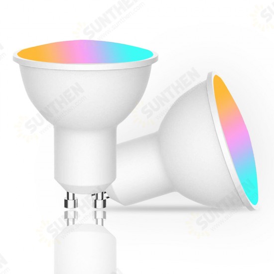 AC85-265V GU10 6W LED Light Bulb RGB WW CW New Tuya WIFI Smart Tuya Voice Control Bulb