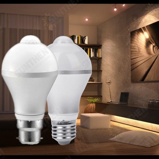 E27 B22 5W 7W 9W PIR Infrared Auto Motion Sensor LED Light Lamp Bulb for Porch Hallway 85-265V