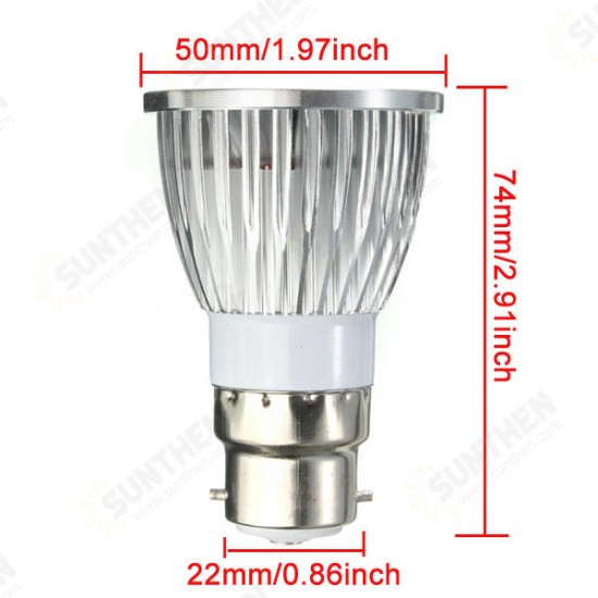 E27/GU10/E14/B22 6W COB LED Dimmable Down Light Bulbs Spot Lightt AC 85V-265V