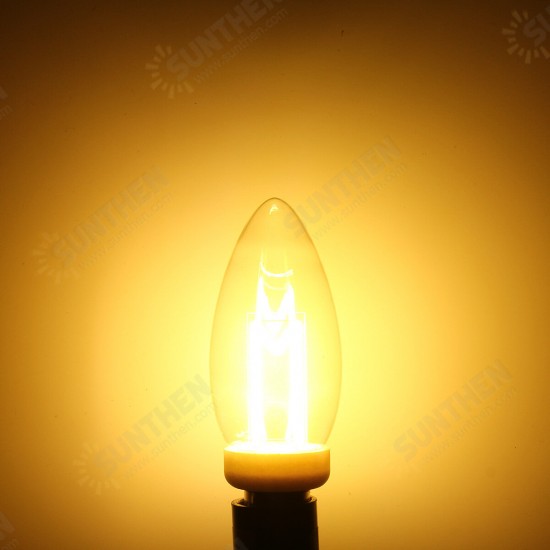 220V 4W 4E14/E27 Warm White LED Light Bulb Edison M Shape Retro Light