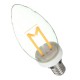 220V 4W 4E14/E27 Warm White LED Light Bulb Edison M Shape Retro Light