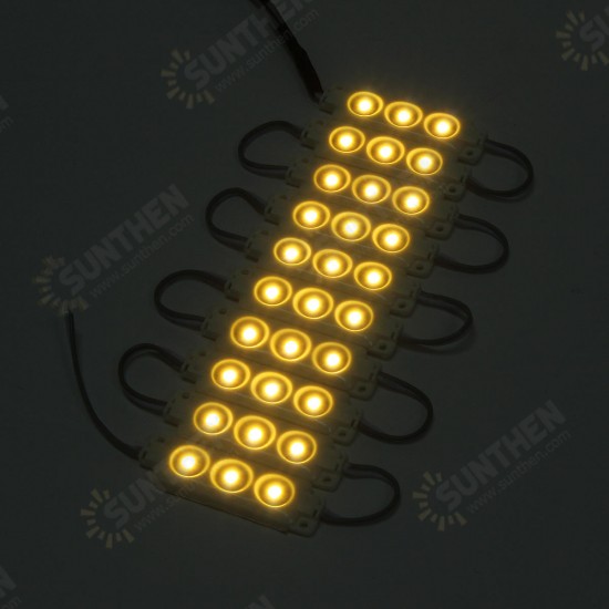 1.5M SMD5050 Waterproof Warm White LED Module Strip Light Kit Mirror Signage Lamp + Adapter DC12V