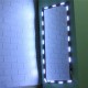 1.5M SMD5630 Waterproof White LED Module Strip Light Kit Mirror Signage Lamp + Adapter DC12V