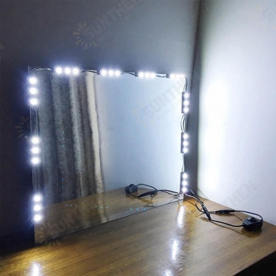 1.5M SMD5630 Waterproof White LED Module Strip Light Kit Mirror Signage Lamp + Adapter DC12V