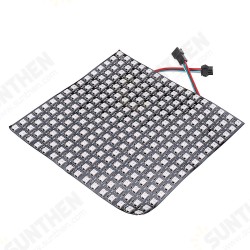 16*16CM WS2812 256 Pixels Digital Matrix LED Module Strip + 13Keys Remote Control + DC Controller DC5V 16*16CM WS2812 256 Pixels Digital Matrix LED Module Strip + 13Keys Remote Control + DC Controller DC5V