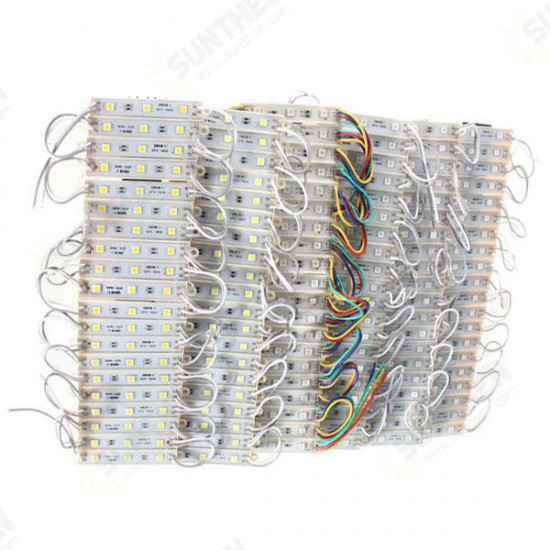 20 Pieces 5050 SMD 60 LED Module Rigid Strip String Light Multi-Colors Waterproof DC 12V