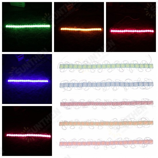 20PCS 2W Waterproof IP65 COB LED Module Strip Light for Outdoor DIY Advertisement Letters DC12V