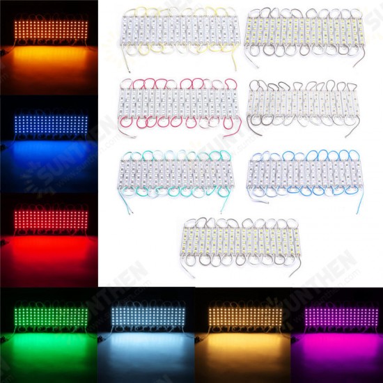 20PCS SMD5050 6LED Module Fairy Strip Waterproof Sign Design DIY Light DC12V