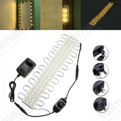 3M SMD5050 Waterproof Warm White LED Module Strip Light Kit Mirror Signage Lamp + Adapter DC12V 3M SMD5050 Waterproof Warm White LED Module Strip Light Kit Mirror Signage Lamp + Adapter DC12V