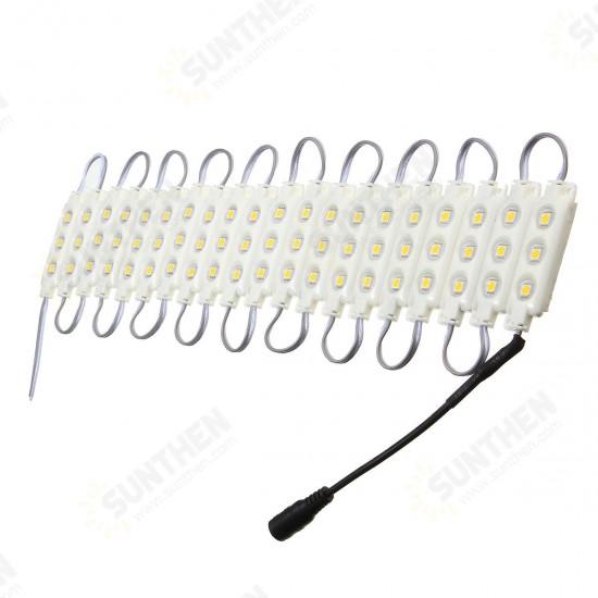 3M SMD5050 Waterproof Warm White LED Module Strip Light Kit Mirror Signage Lamp + Adapter DC12V