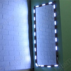 3M SMD5050 Waterproof White LED Module Strip Light Kit Mirror Signage Makeup Lamp + Adapter DC12V 3M SMD5050 Waterproof White LED Module Strip Light Kit Mirror Signage Makeup Lamp + Adapter DC12V