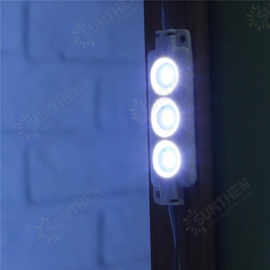 3M SMD5050 Waterproof White LED Module Strip Light Kit Mirror Signage Makeup Lamp + Adapter DC12V