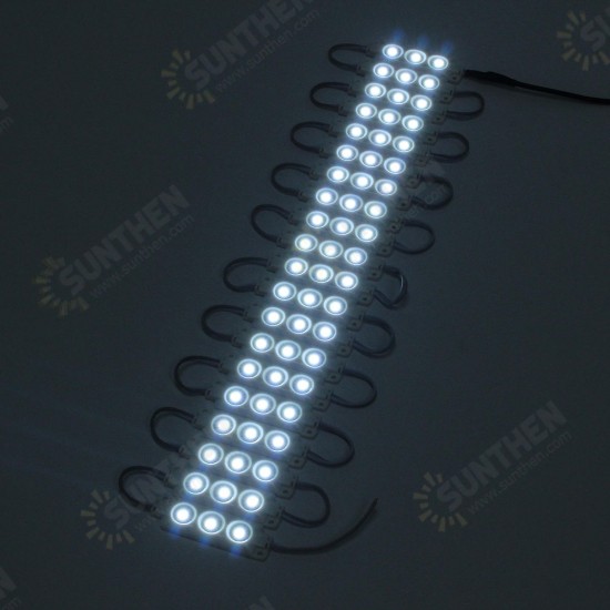 3M SMD5050 Waterproof White LED Module Strip Light Kit Mirror Signage Makeup Lamp + Adapter DC12V