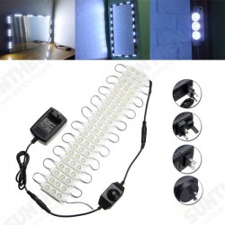 3M SMD5050 Waterproof White LED Module Strip Light Kit Mirror Signage Makeup Lamp + Adapter DC12V 3M SMD5050 Waterproof White LED Module Strip Light Kit Mirror Signage Makeup Lamp + Adapter DC12V