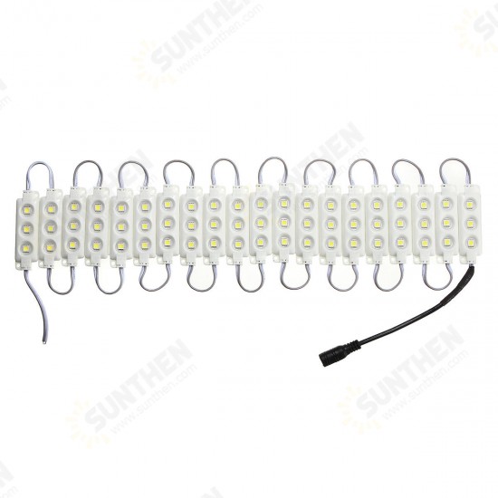 3M SMD5050 Waterproof White LED Module Strip Light Kit Mirror Signage Makeup Lamp + Adapter DC12V