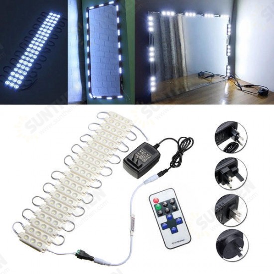 3M SMD5630 Waterproof White LED Module Strip Light Kit Mirror Signage Lamp + Adapter DC12V