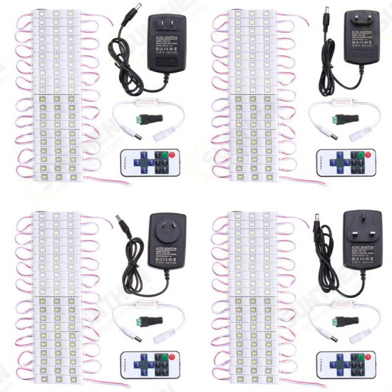 3M Waterproof SMD5630 LED White Mirror Makeup Module Strip Light + Remote Control AC110-240V