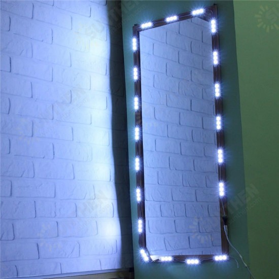 3M Waterproof SMD5630 LED White Mirror Makeup Module Strip Light + Remote Control AC110-240V