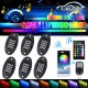 6Pcs RGB 5050 96 LED Car Rock Light Underbody Light bluetooth App+Remote Control