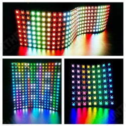 8x8/16x16/8x32 Pixels SK6812 WS2812B Individually Addressable Digital Flexible LED Panel Pixels Screen GyverLamp SP107E LC1000A 8x8/16x16/8x32 Pixels SK6812 WS2812B Individually Addressable Digital Flexible LED Panel Pixels Screen GyverLamp SP107E LC1000A