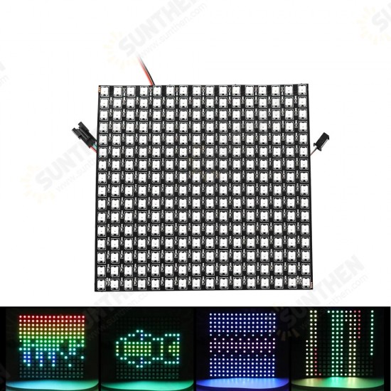 8x8/16x16/8x32 Pixels SK6812 WS2812B Individually Addressable Digital Flexible LED Panel Pixels Screen GyverLamp SP107E LC1000A