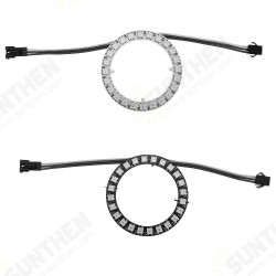 DC5V 24 Bits Pixel Ring Individually Addressable Round DIY WS2812B 5050 RGB LED Module Strip DC5V 24 Bits Pixel Ring Individually Addressable Round DIY WS2812B 5050 RGB LED Module Strip
