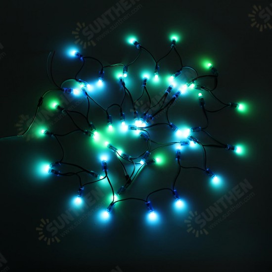 DC5V 5M 50PCS 21W WS2811 RGB IP68 Full Color LED Pixel Module Strip Light with DC Connector