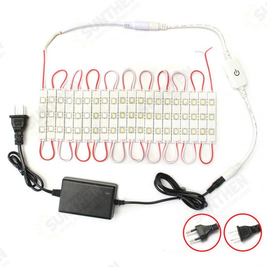 Dimmable Waterproof 12W SMD5630 60 LED Module Strip Under Cabinet Mirror Light Kit AC110-240V