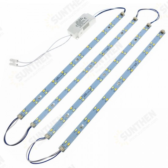 24W SMD5730 LED Bar Rigid Light with Power Driver Pure White+Warm White AC165-250V