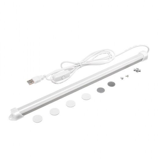 32CM 5W USB LED Rigid Strip Bar Tube Light Kitchen Cupboard Under Cabinet Lamp with Switch