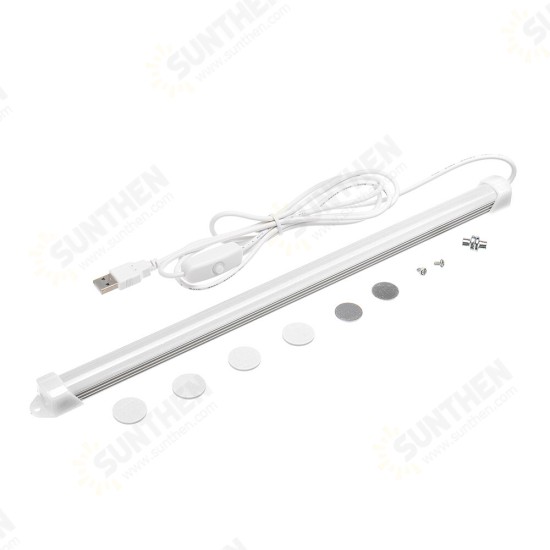 32CM 5W USB LED Rigid Strip Bar Tube Light Kitchen Cupboard Under Cabinet Lamp with Switch